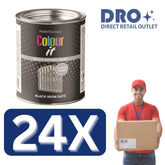24X - Paint Factory Black Iron Gate Gloss Tin Paint 300ml